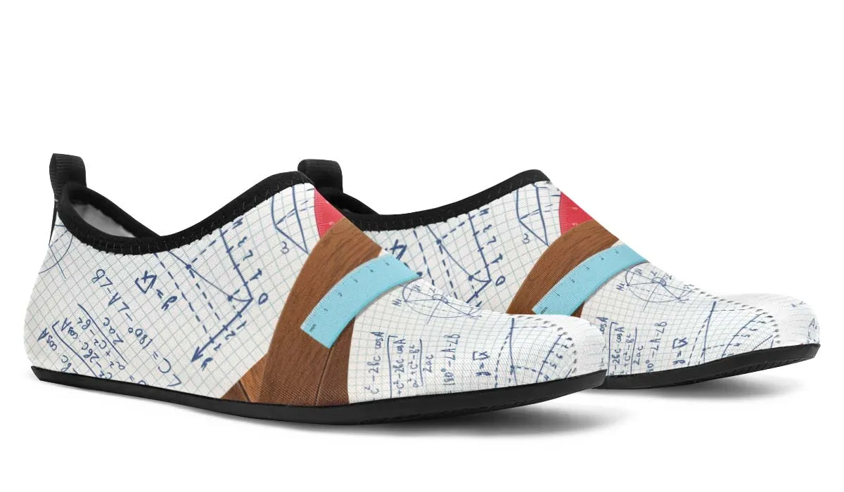 Math Notes Aqua Barefoot Shoes