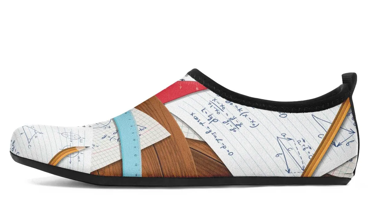 Math Notes Aqua Barefoot Shoes