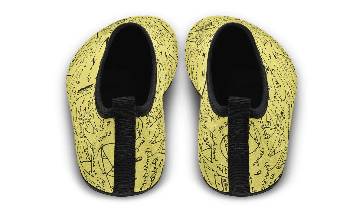 Math Pattern Aqua Barefoot Shoes