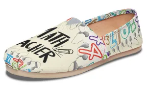Math Teacher Paper Casual Shoes