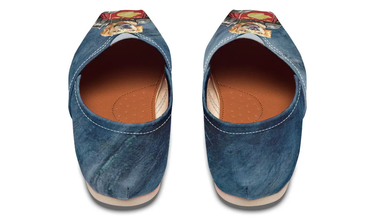 Medieval Golden Retriever Portrait Casual Shoes