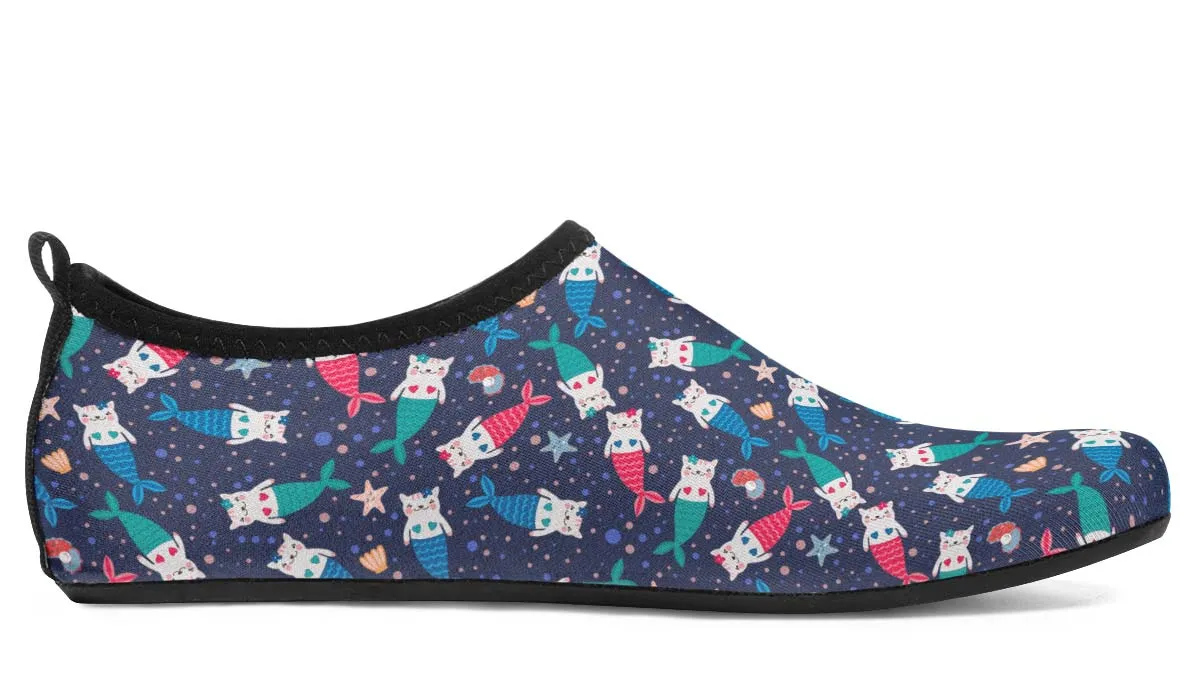 Mermaid Cat Aqua Barefoot Shoes