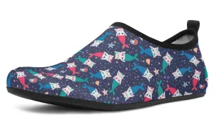 Mermaid Cat Aqua Barefoot Shoes