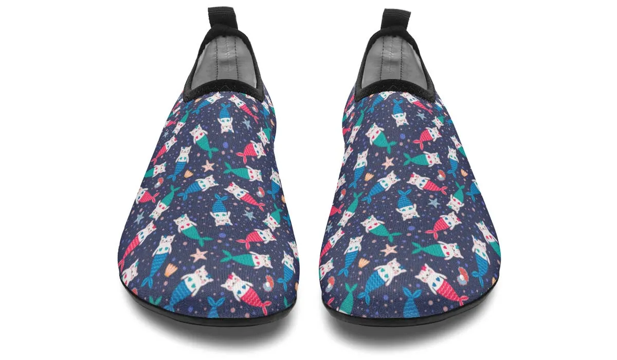 Mermaid Cat Aqua Barefoot Shoes