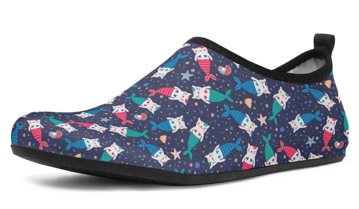 Mermaid Cat Aqua Barefoot Shoes