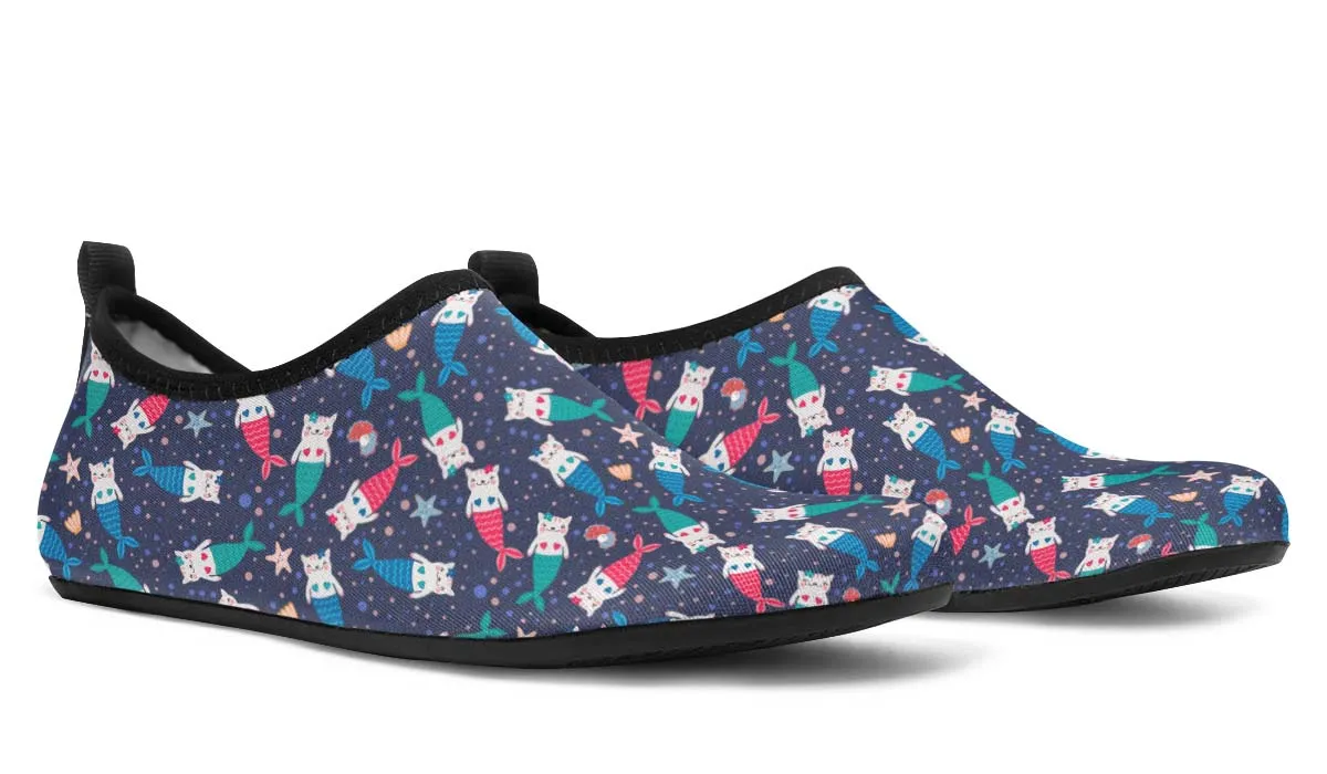 Mermaid Cat Aqua Barefoot Shoes