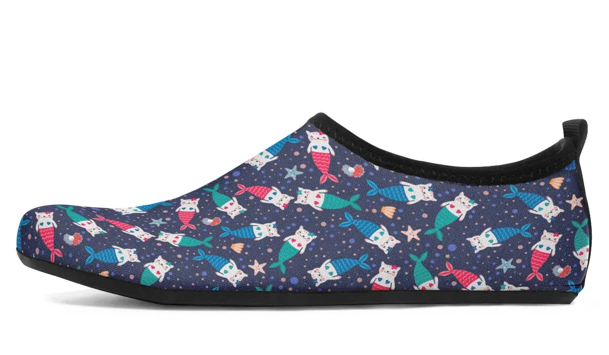 Mermaid Cat Aqua Barefoot Shoes