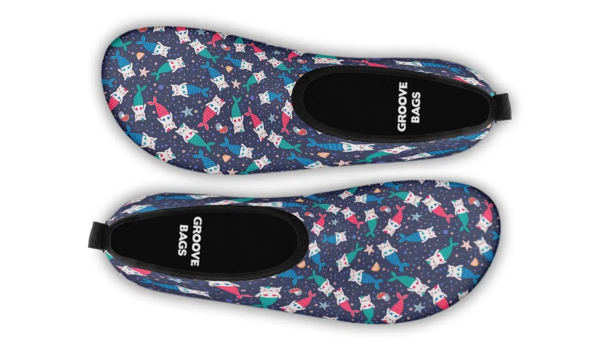 Mermaid Cat Aqua Barefoot Shoes