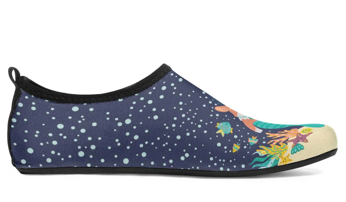 Mermaid Corgi Aqua Barefoot Shoes