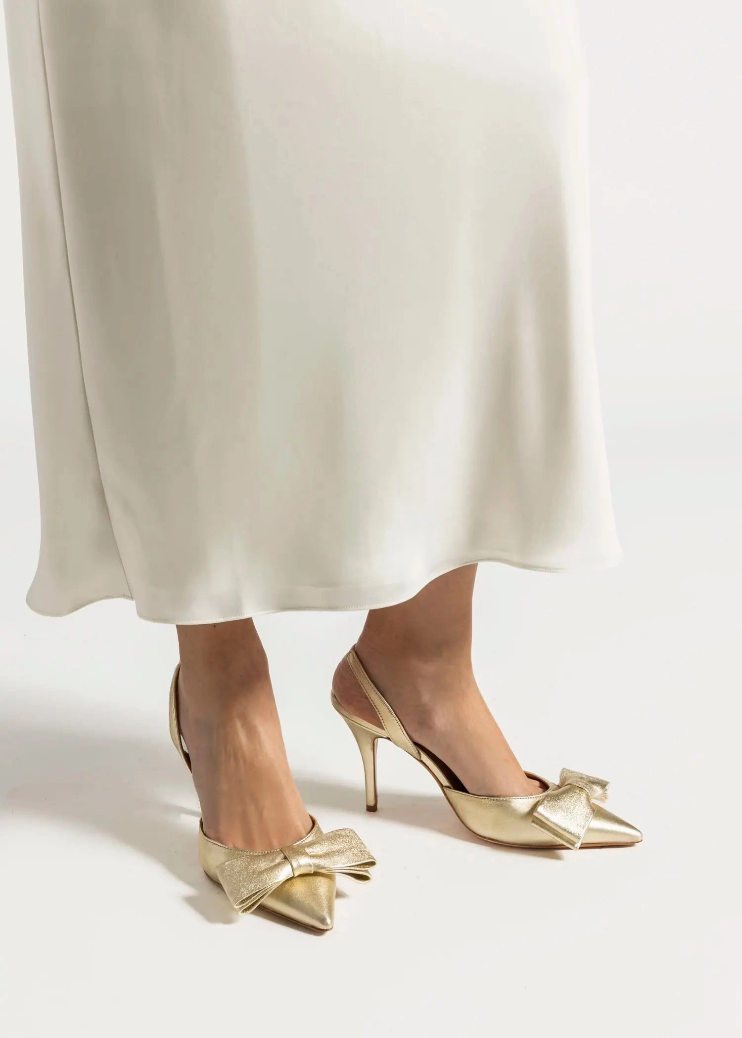 Metallic Slingback