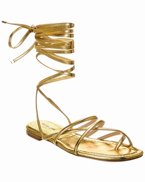 Michael Kors Collection Jade Runway Leather Sandal