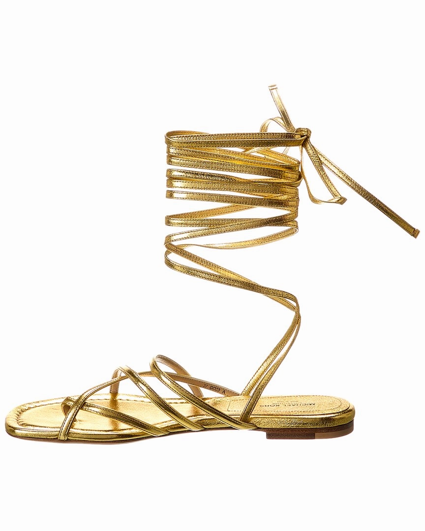 Michael Kors Collection Jade Runway Leather Sandal