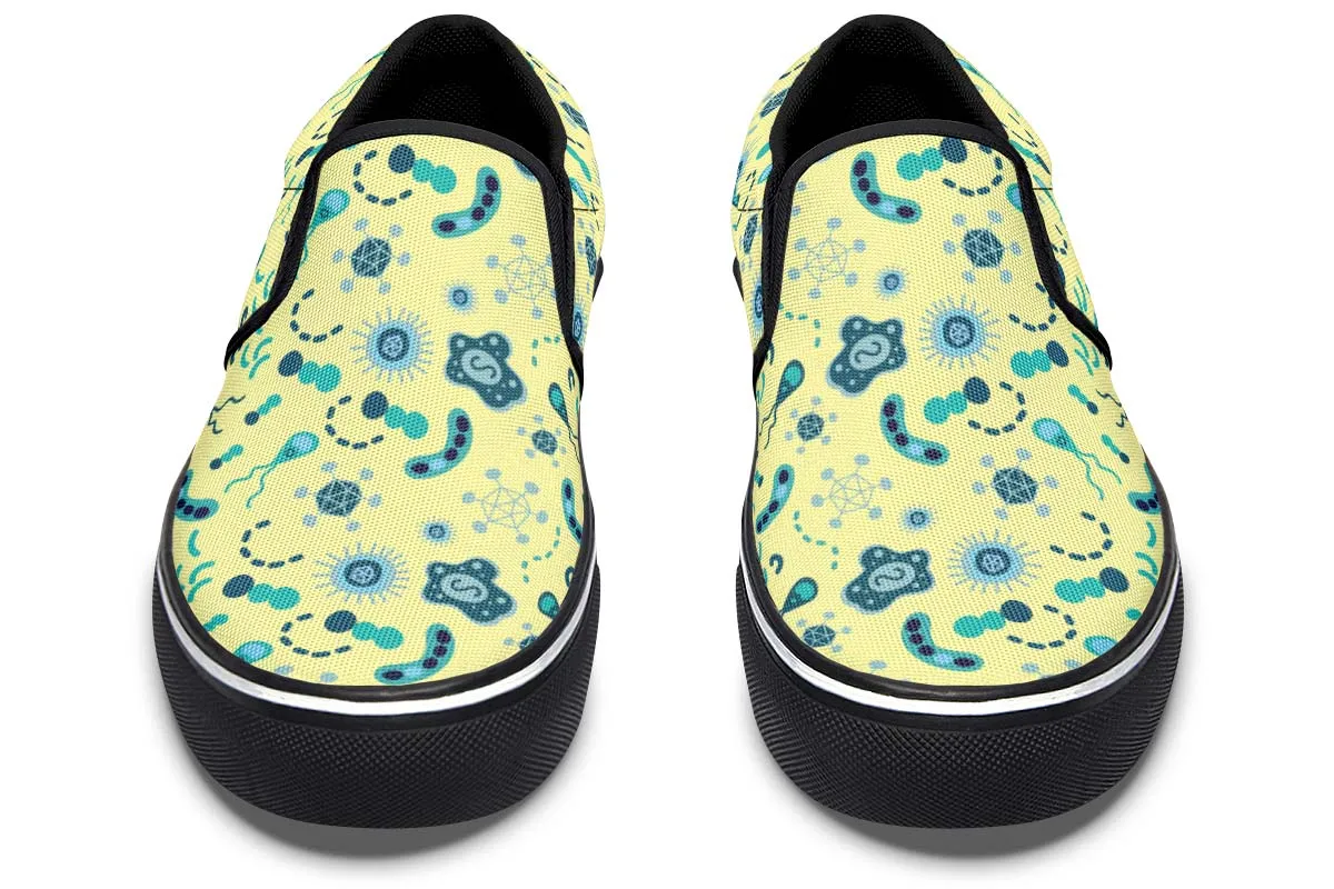 Microbiology Pattern Slip-On Shoes