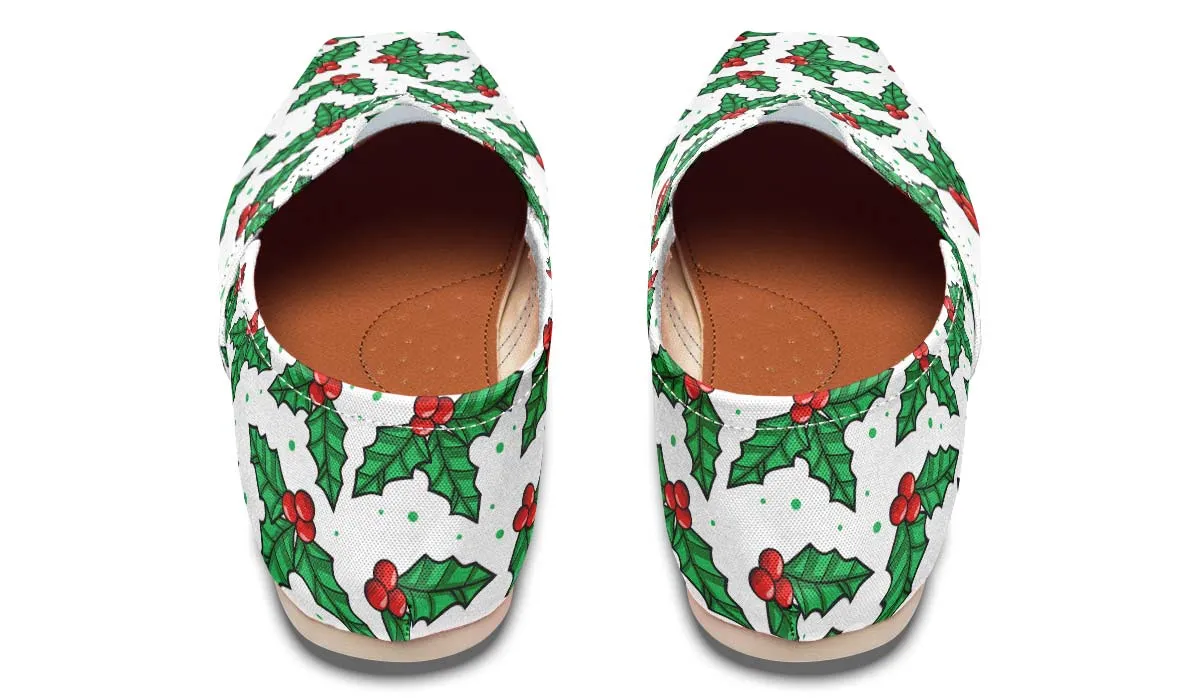 Mistletoe Pattern Casual Shoes