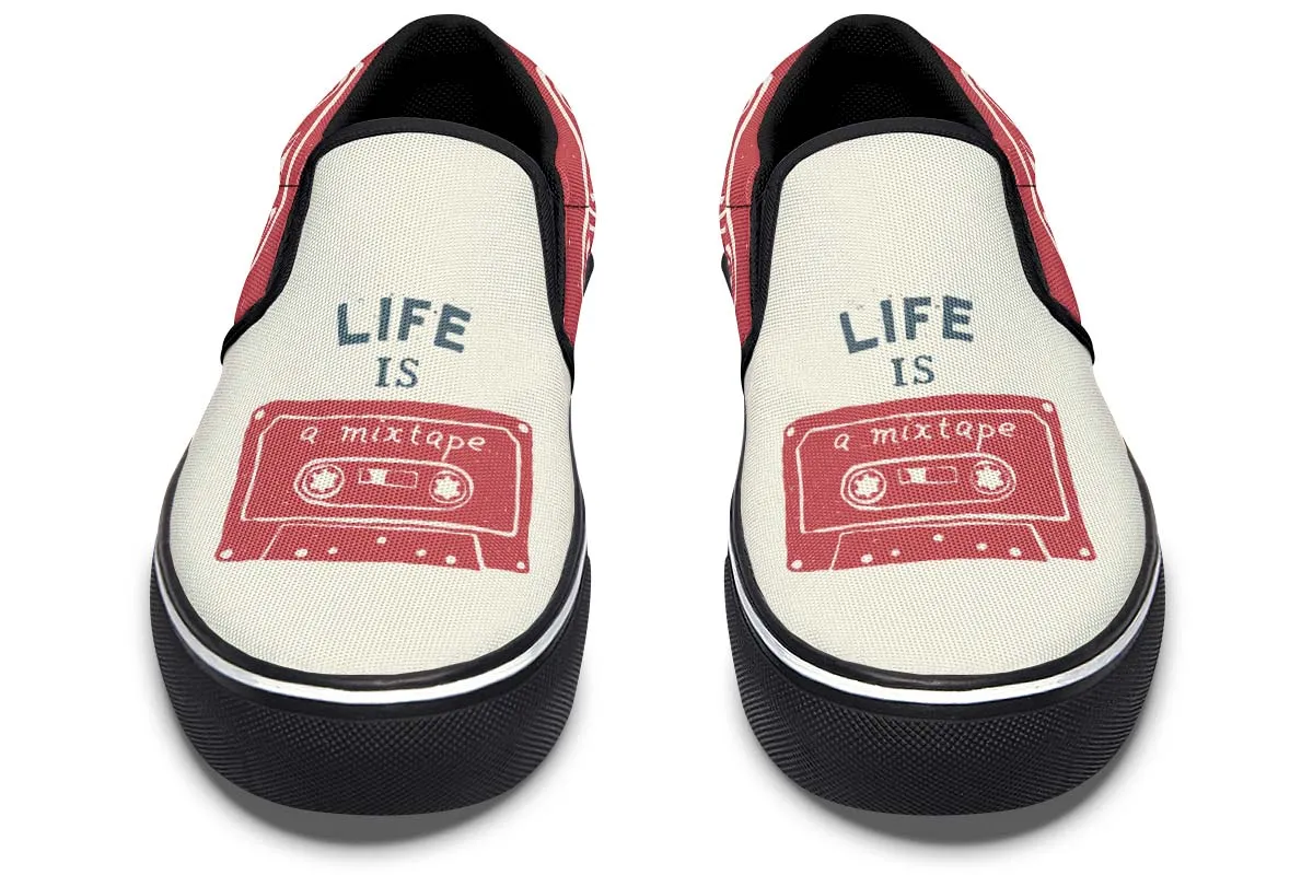 Mixtape Slip-On Shoes