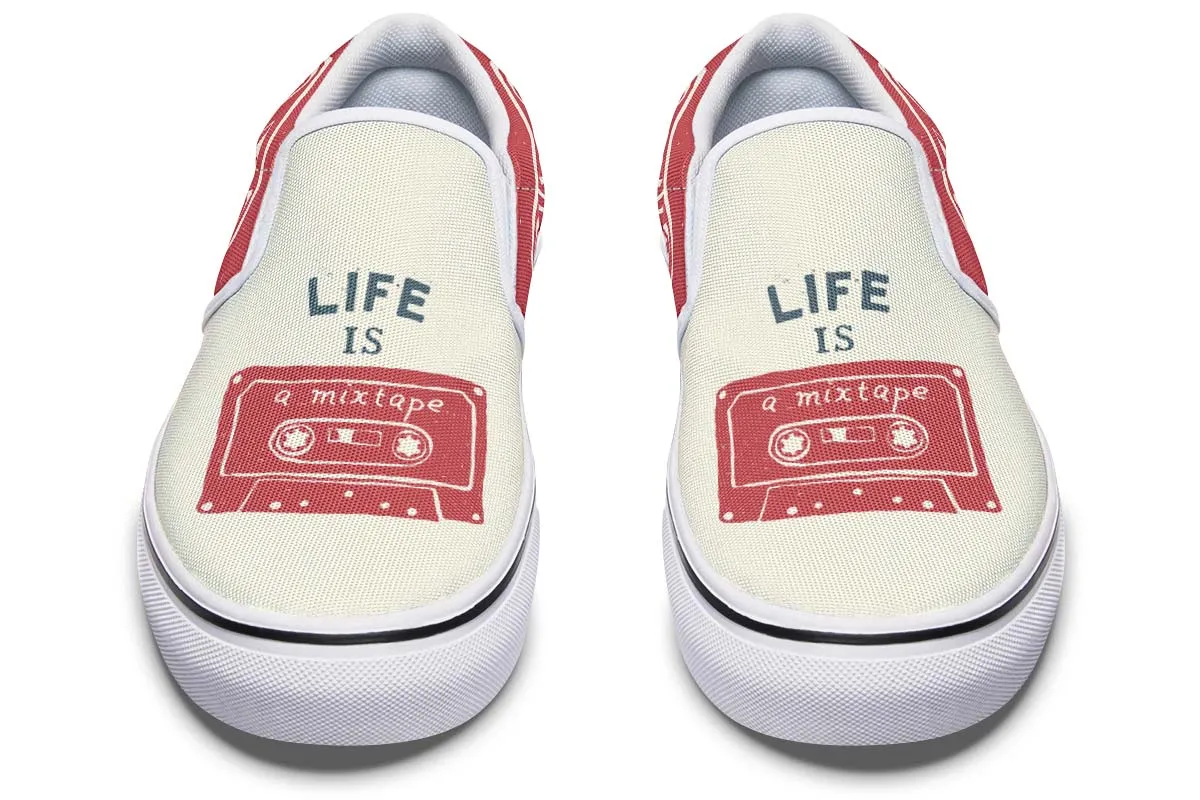Mixtape Slip-On Shoes