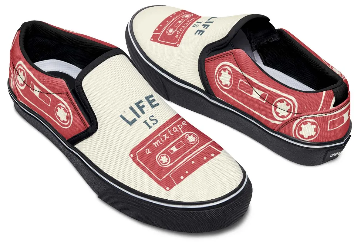 Mixtape Slip-On Shoes