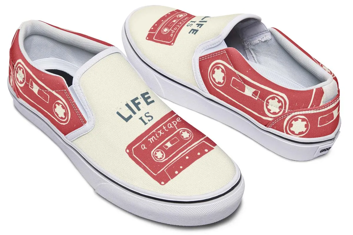 Mixtape Slip-On Shoes