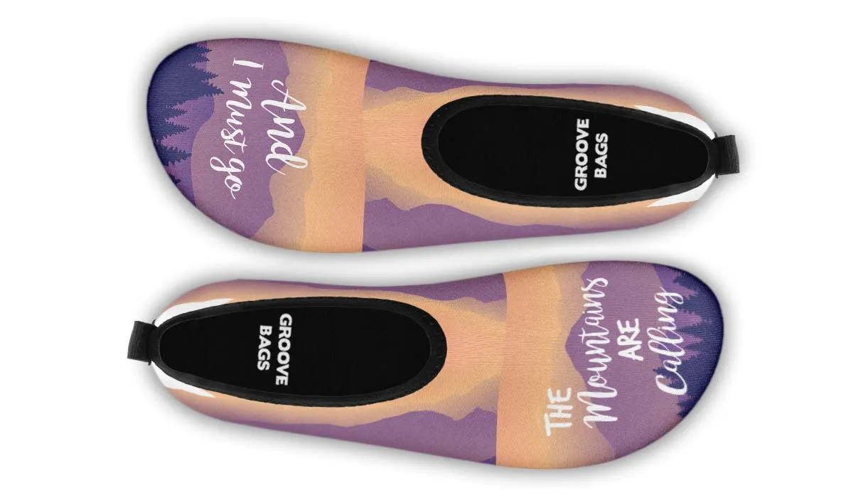 Mountains Are Calling Aqua Barefoot Shoes