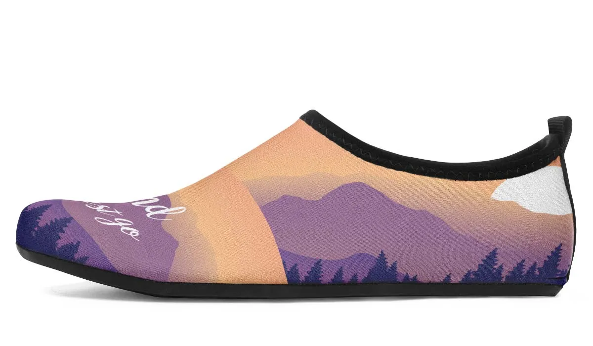 Mountains Are Calling Aqua Barefoot Shoes