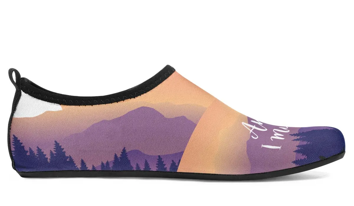 Mountains Are Calling Aqua Barefoot Shoes