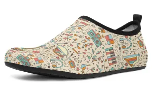 Music Doodle Aqua Barefoot Shoes