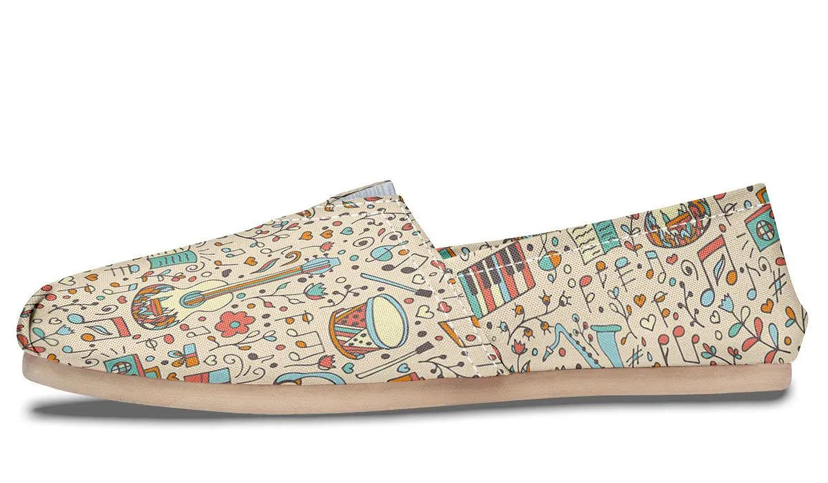 Music Doodle Casual Shoes