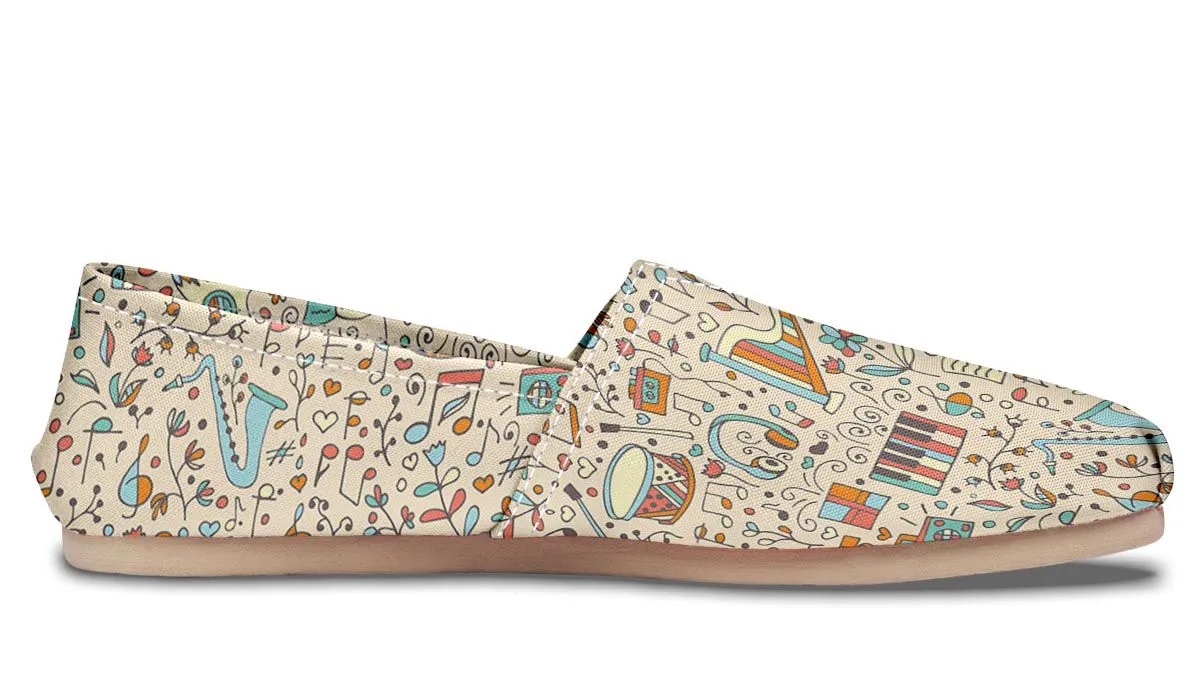 Music Doodle Casual Shoes