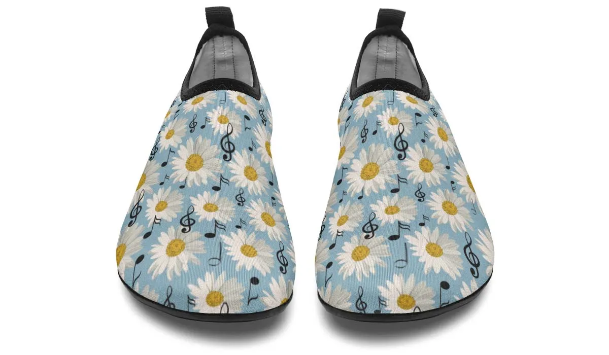 Musical Daisy Blue Aqua Barefoot Shoes