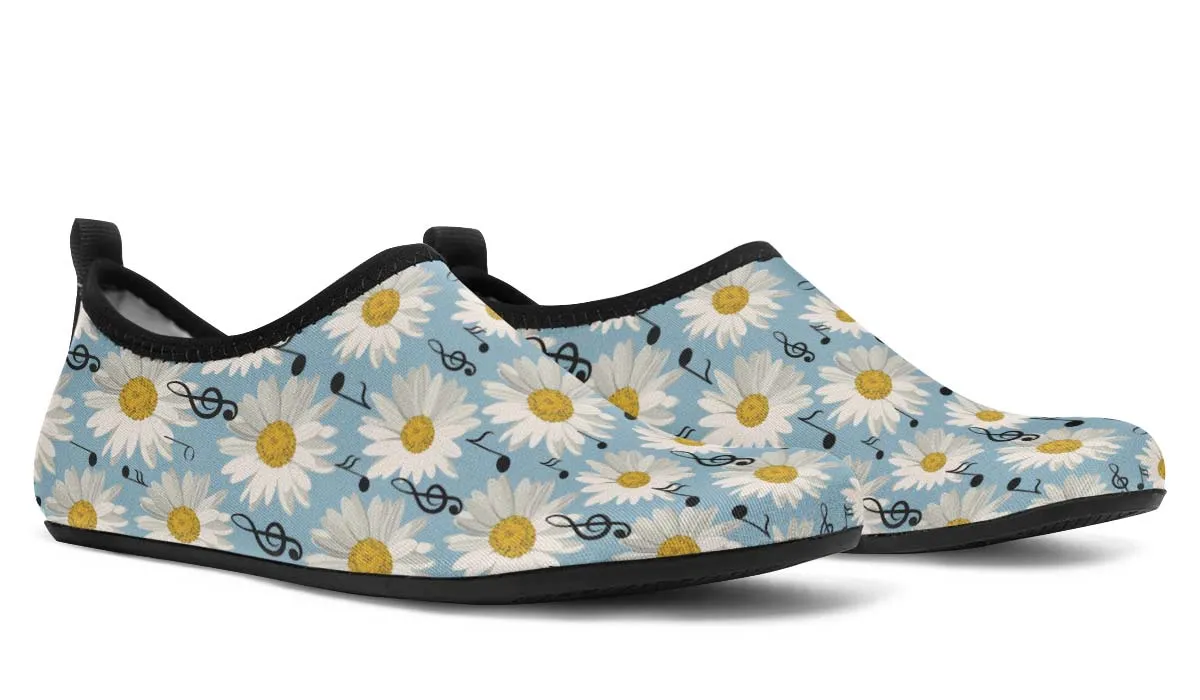 Musical Daisy Blue Aqua Barefoot Shoes