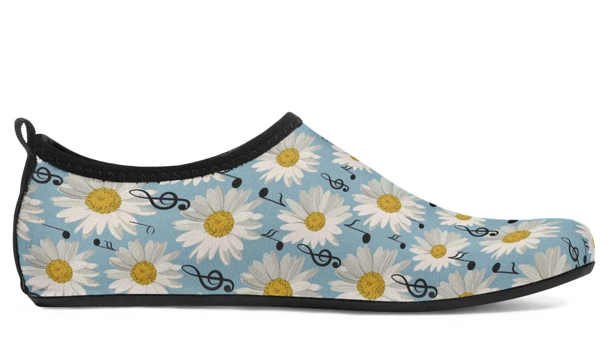 Musical Daisy Blue Aqua Barefoot Shoes