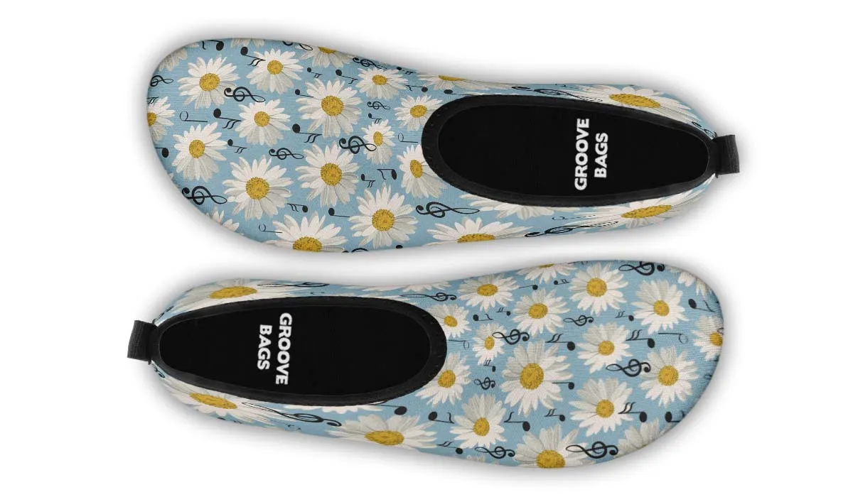 Musical Daisy Blue Aqua Barefoot Shoes