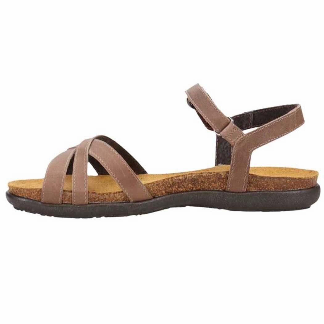 Naot Patricia 7411-EE6 Strappy Women's 10 Oily Bark Nubuck Slip On Sandal FZP133 (Brown,10)