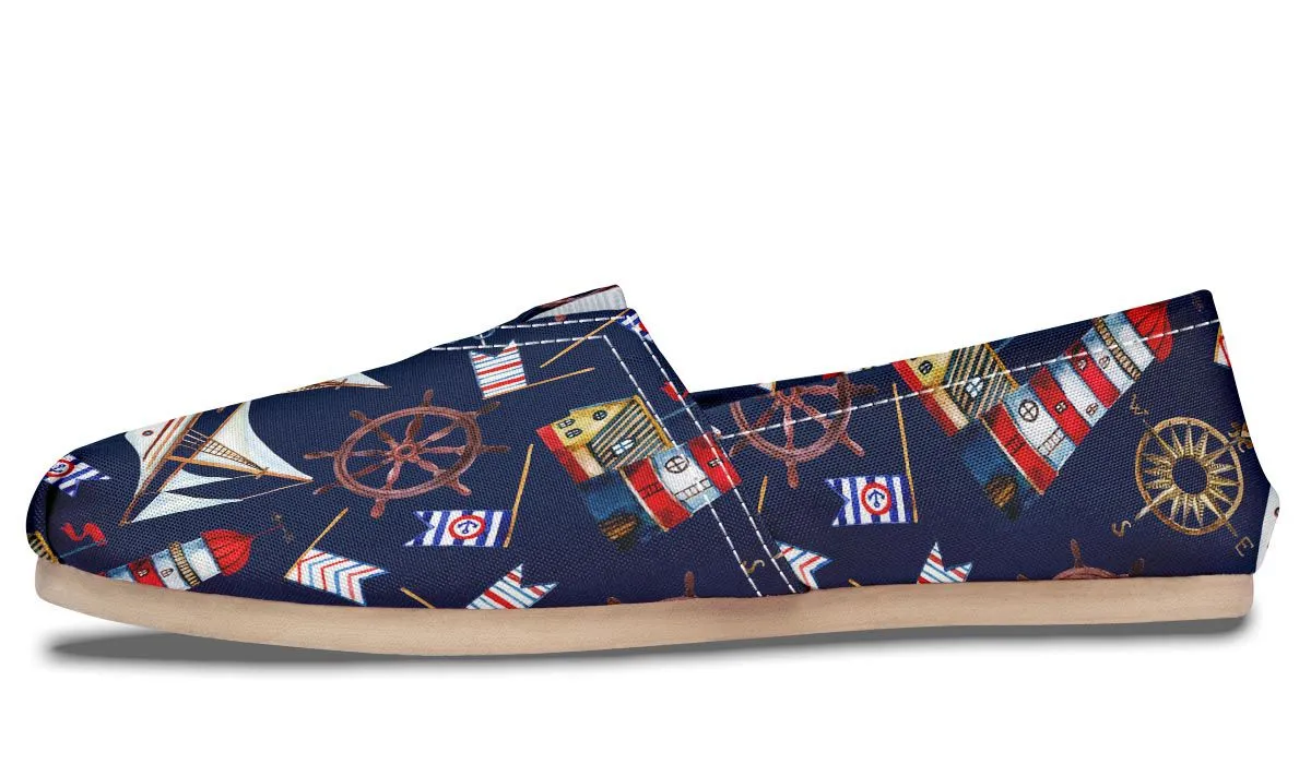 Nautical Pattern Casual Shoes