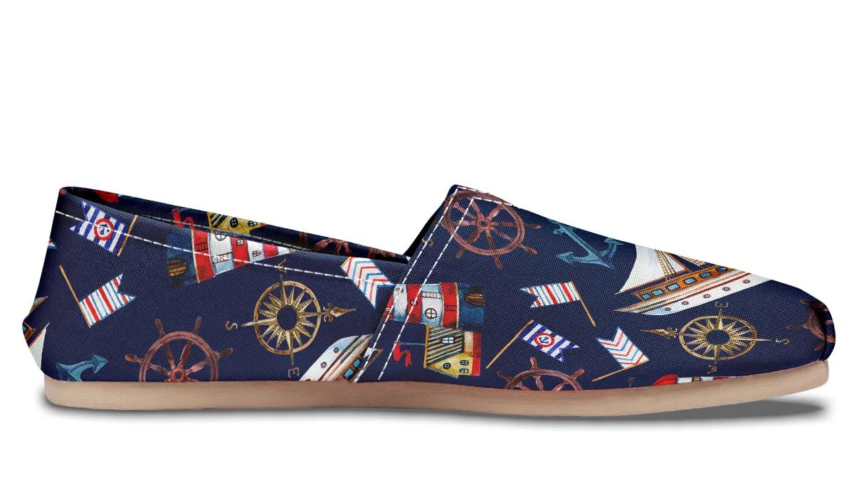 Nautical Pattern Casual Shoes