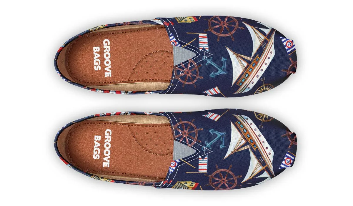 Nautical Pattern Casual Shoes
