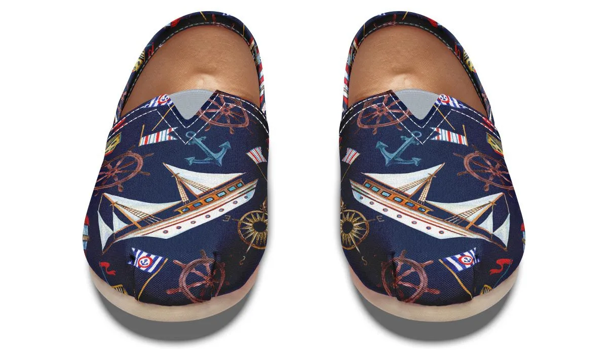 Nautical Pattern Casual Shoes