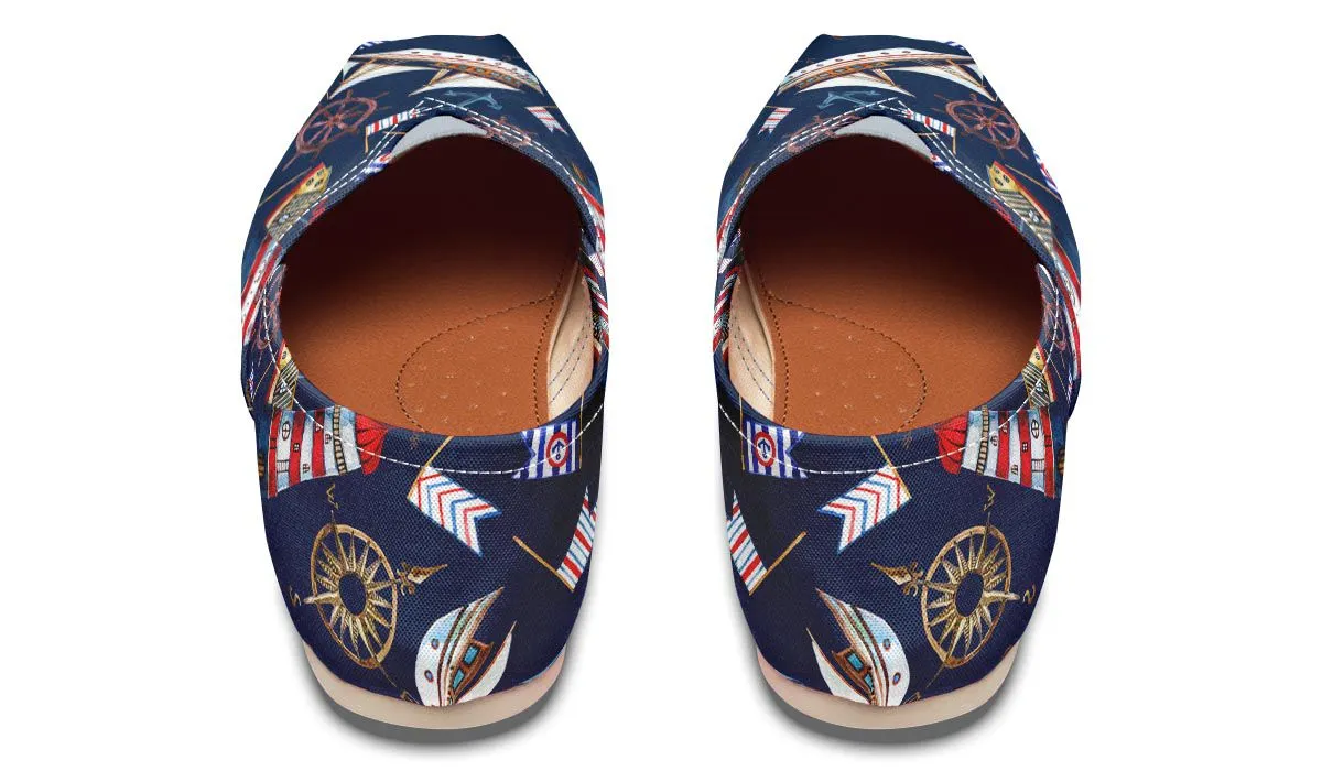 Nautical Pattern Casual Shoes