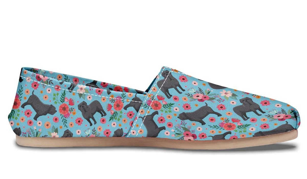 Neapolitan Mastiff Flower Causal Shoes