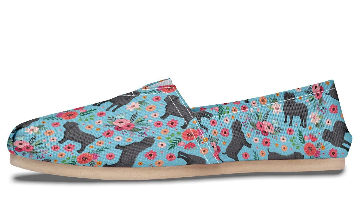 Neapolitan Mastiff Flower Causal Shoes