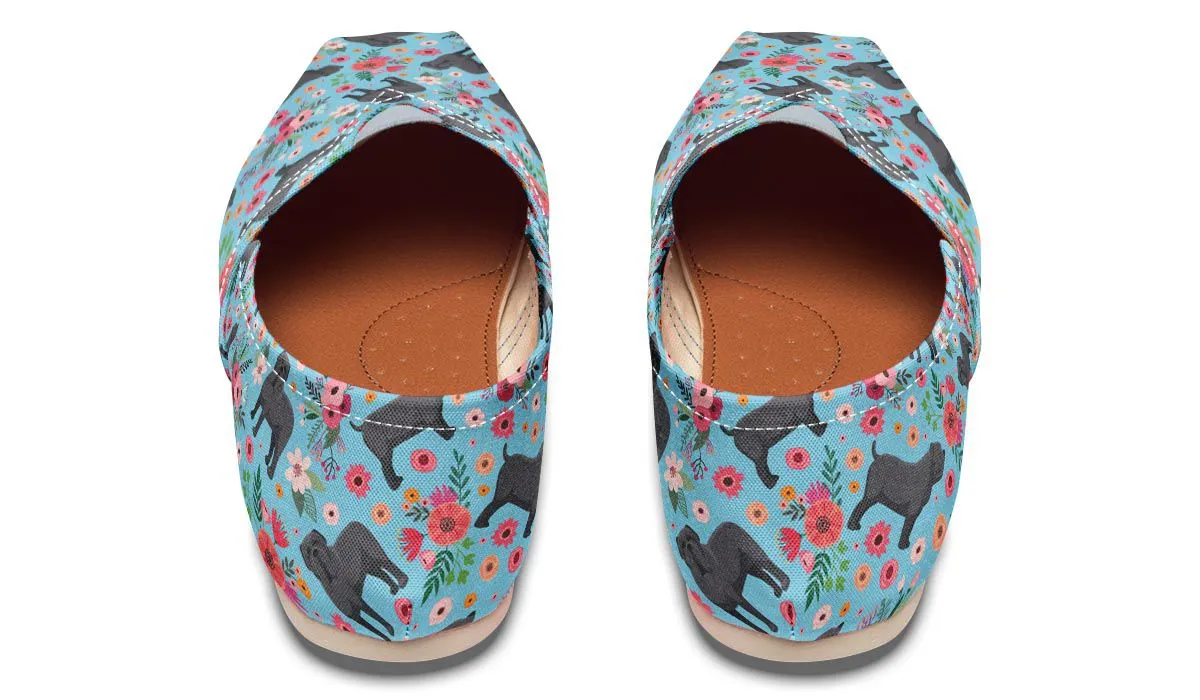 Neapolitan Mastiff Flower Causal Shoes