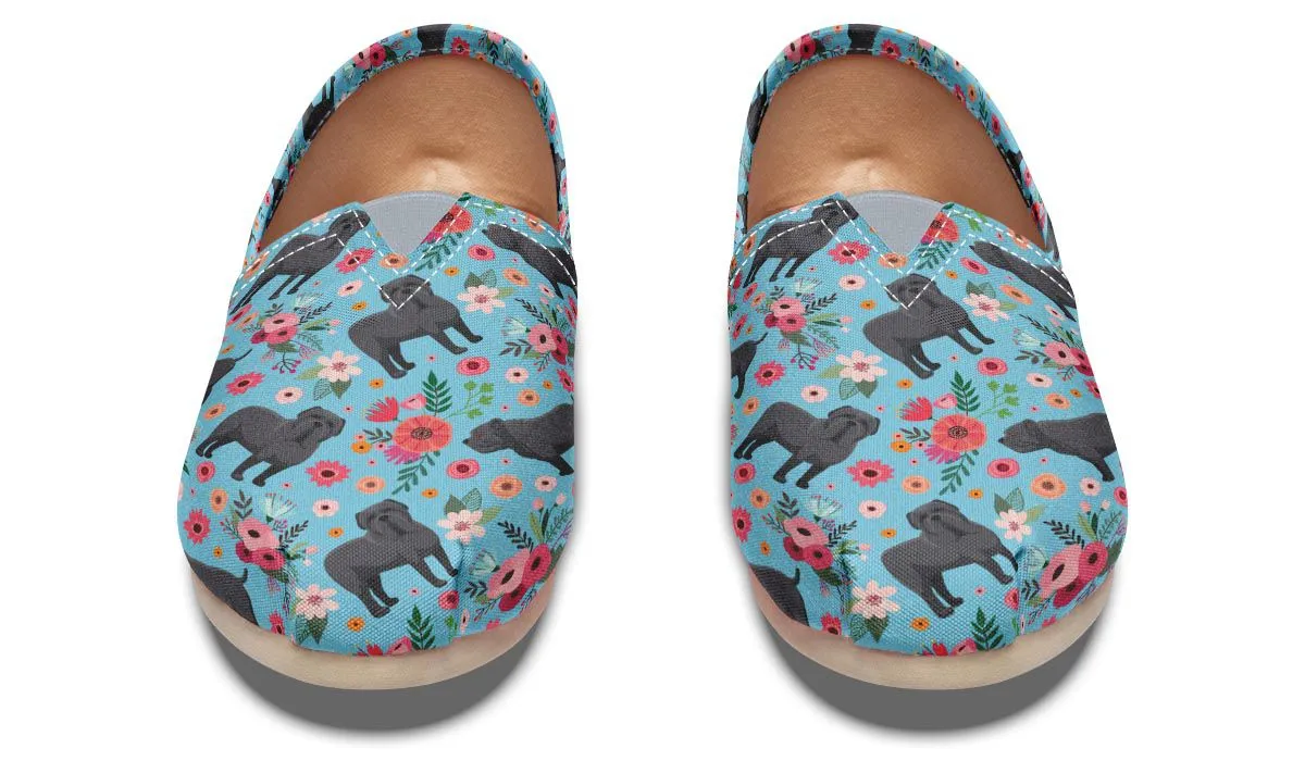 Neapolitan Mastiff Flower Causal Shoes