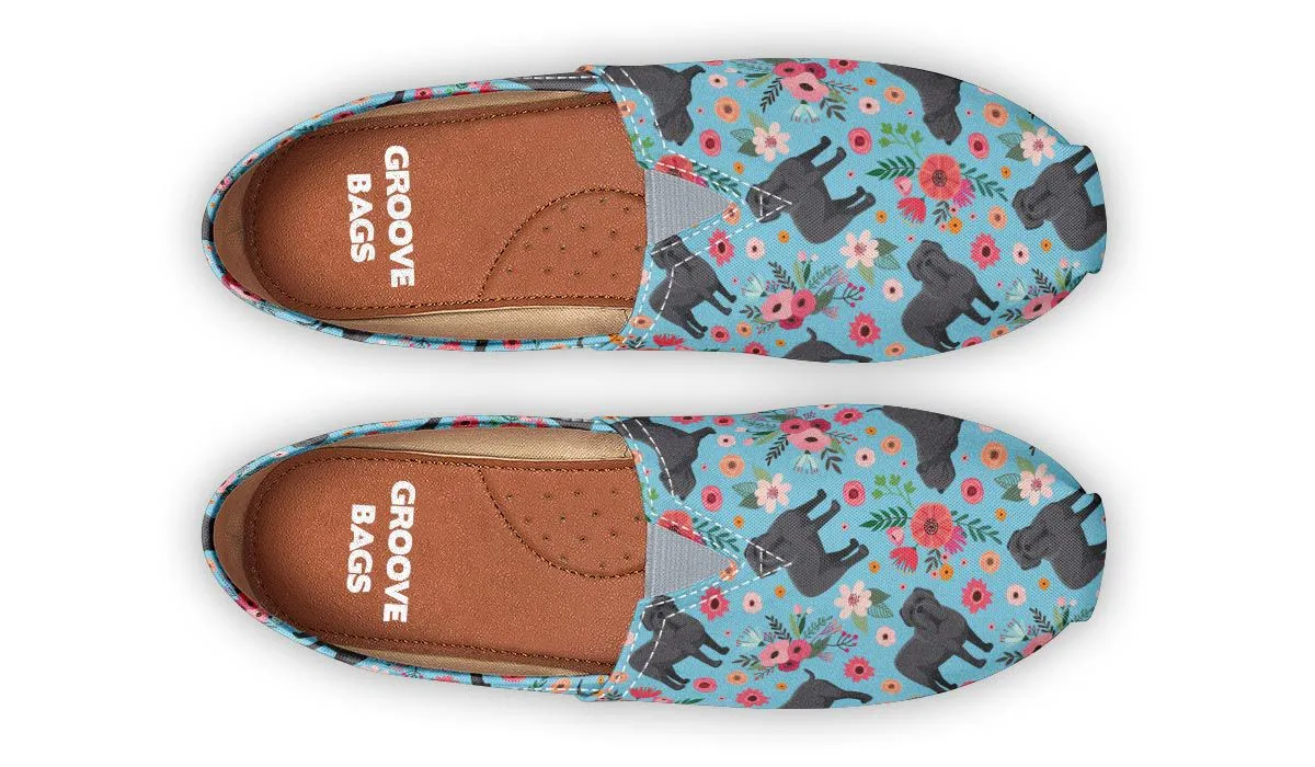 Neapolitan Mastiff Flower Causal Shoes