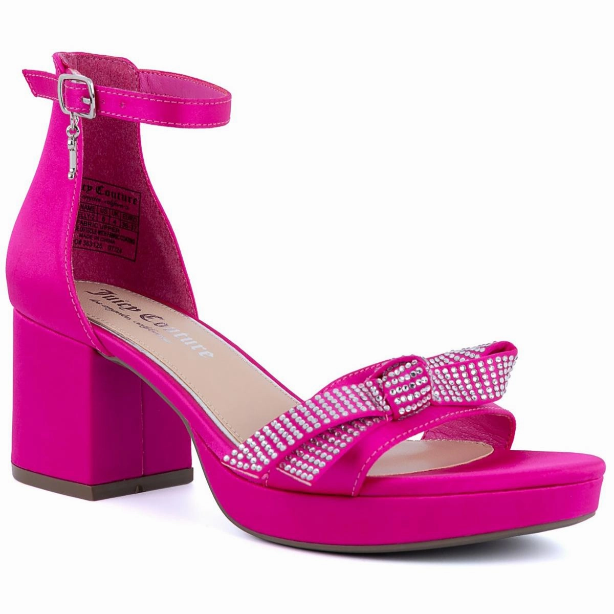 Nelly 2 Womens Embellished Satin Block Heel