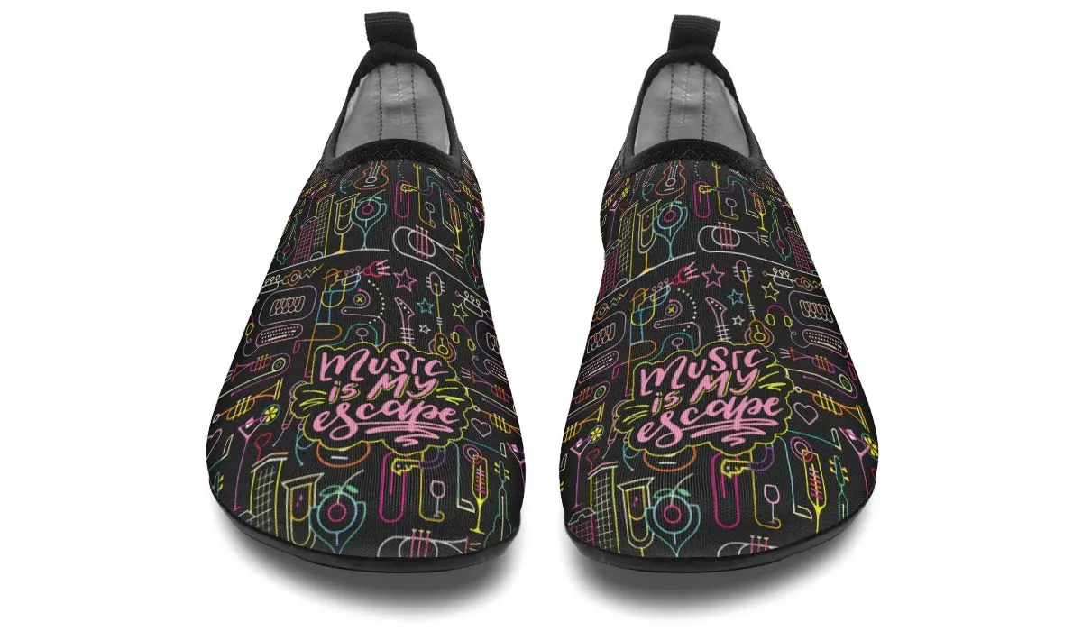Neon Music Aqua Barefoot Shoes