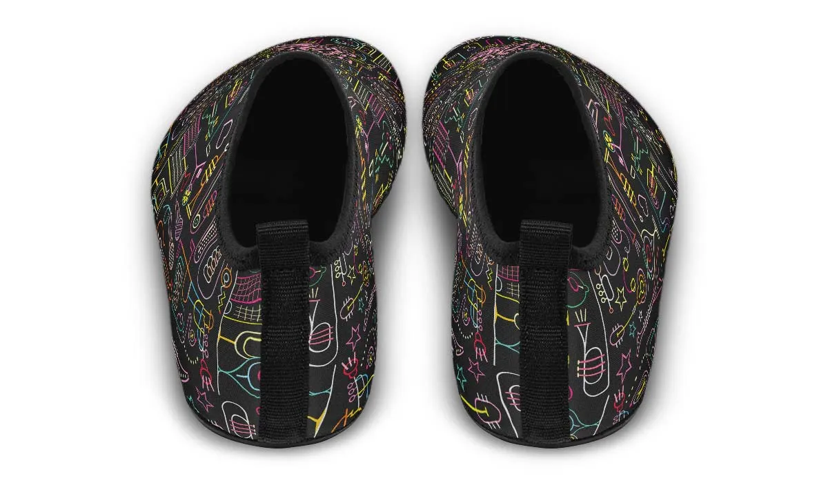 Neon Music Aqua Barefoot Shoes