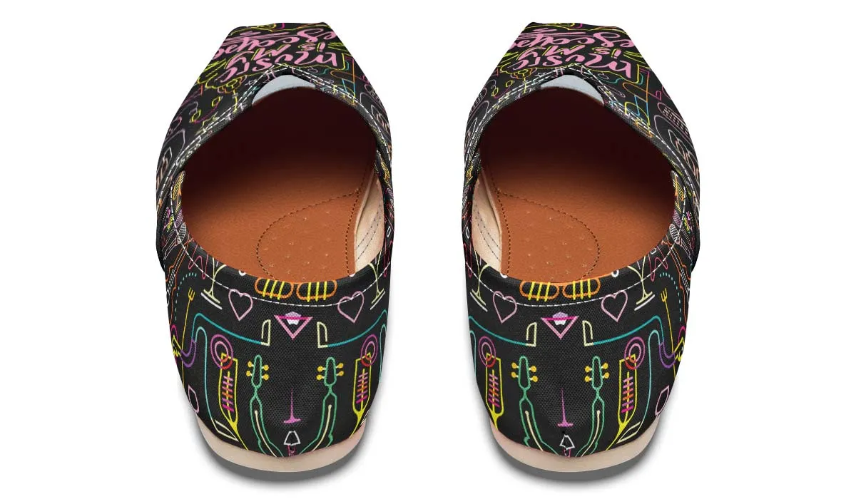Neon Music Casual Shoes