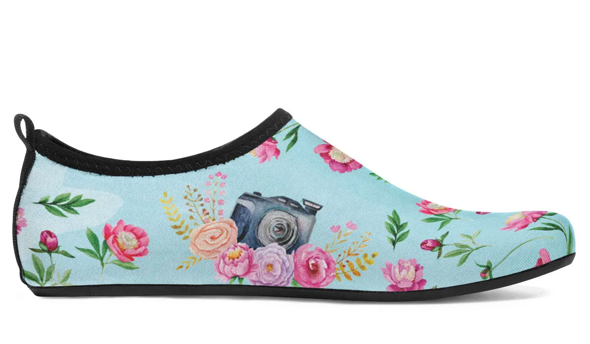 Oh Snap Camera Aqua Barefoot Shoes