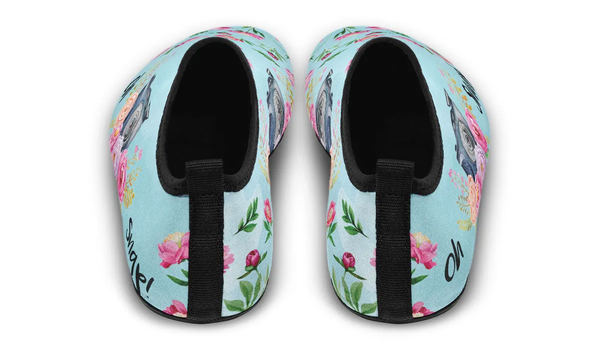 Oh Snap Camera Aqua Barefoot Shoes