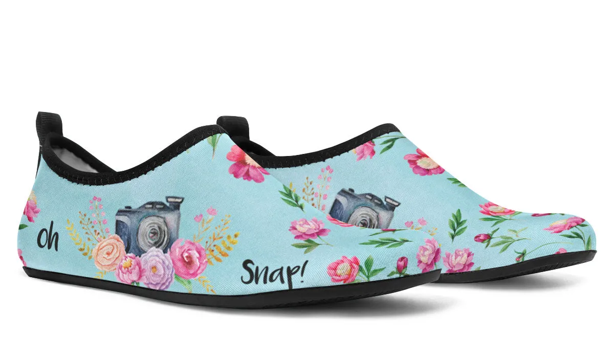 Oh Snap Camera Aqua Barefoot Shoes